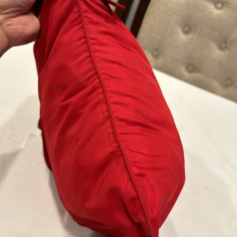 Prada Red Nylon Shoulder Bag - Picture 5 of 14